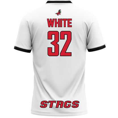 Fairfield - NCAA Women's Lacrosse : Sarah White - White Lacrosse Jersey-1