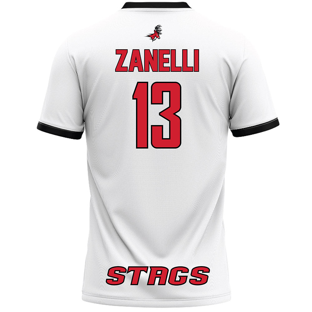 Fairfield - NCAA Women's Lacrosse : Kit Zanelli - White Lacrosse Jersey