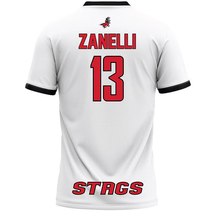 Fairfield - NCAA Women's Lacrosse : Kit Zanelli - White Lacrosse Jersey