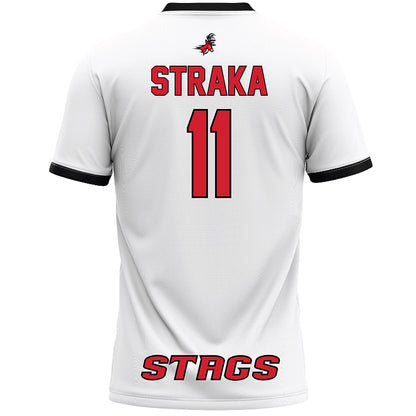 Fairfield - NCAA Women's Lacrosse : Stella Straka - White Lacrosse Jersey-1