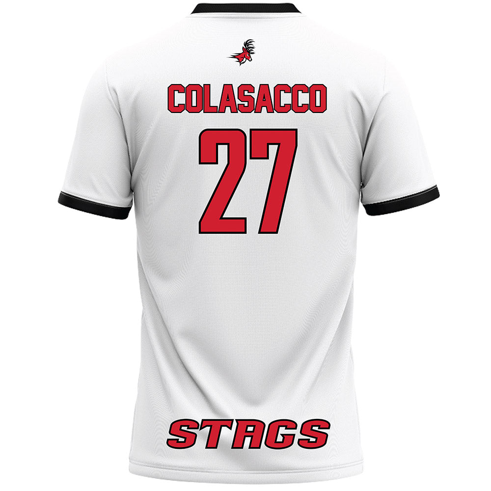 Fairfield - NCAA Women's Lacrosse : Sophia Colasacco - White Lacrosse Jersey-1