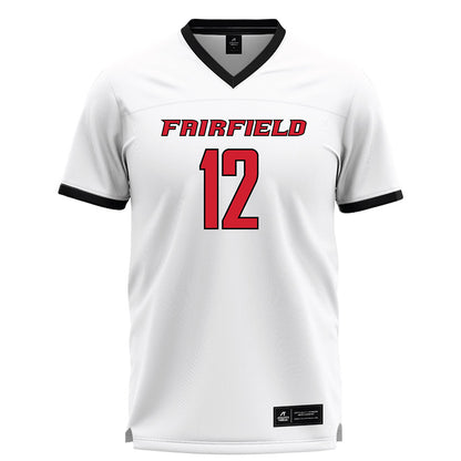 Fairfield - NCAA Women's Lacrosse : Anna Strauss - White Lacrosse Jersey-0