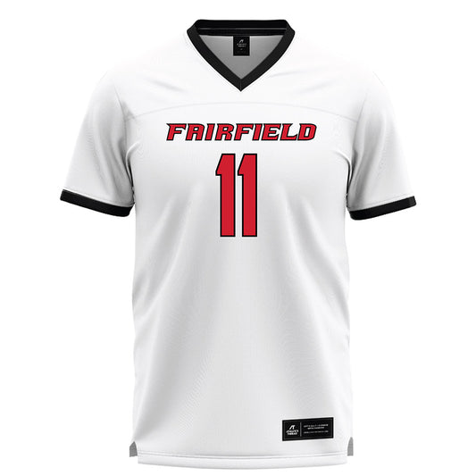 Fairfield - NCAA Women's Lacrosse : Stella Straka - White Lacrosse Jersey-0