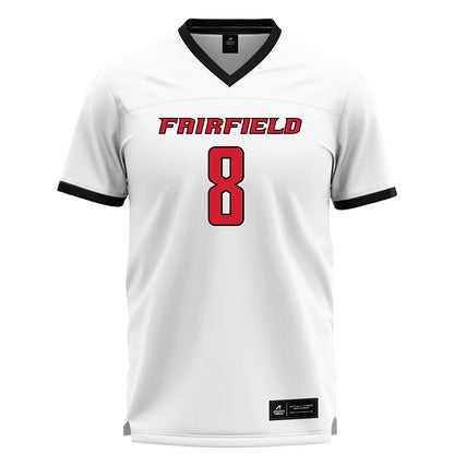 Fairfield - NCAA Women's Lacrosse : Kelly Haggerty - White Lacrosse Jersey-0