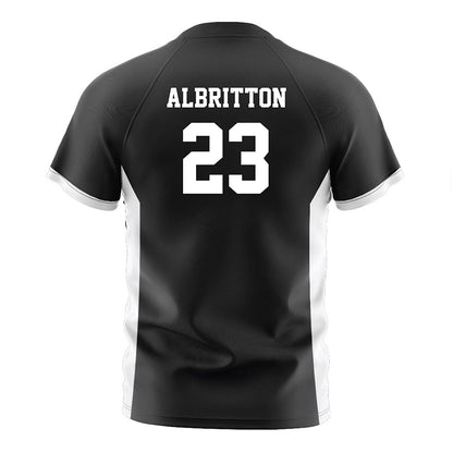 Fairfield - NCAA Men's Soccer : Sean Albritton - Black Soccer Jersey-1