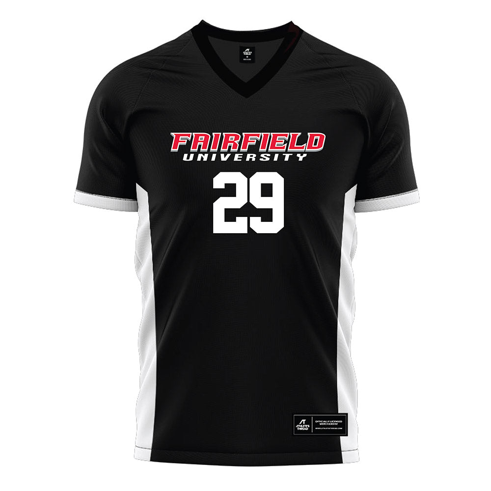 Fairfield - NCAA Men's Soccer : Audun Engen Vik - Black Soccer Jersey-0