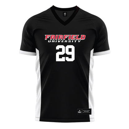 Fairfield - NCAA Men's Soccer : Audun Engen Vik - Black Soccer Jersey-0