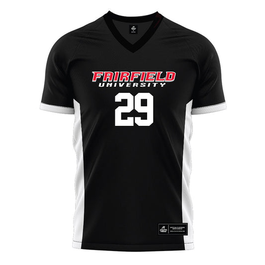 Fairfield - NCAA Men's Soccer : Audun Engen Vik - Black Soccer Jersey-0