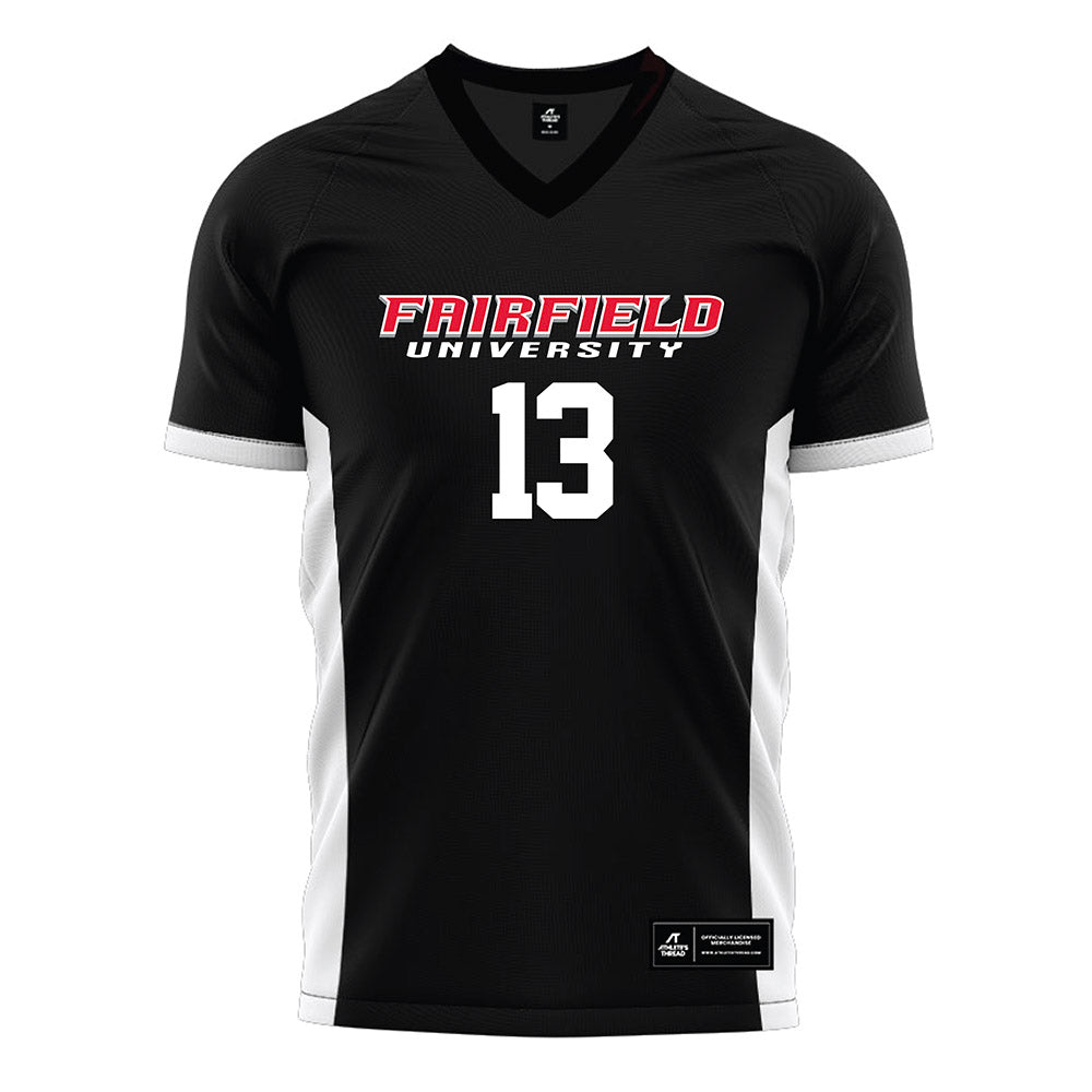 Fairfield - NCAA Men's Soccer : Cole Dougherty - Black Soccer Jersey-0