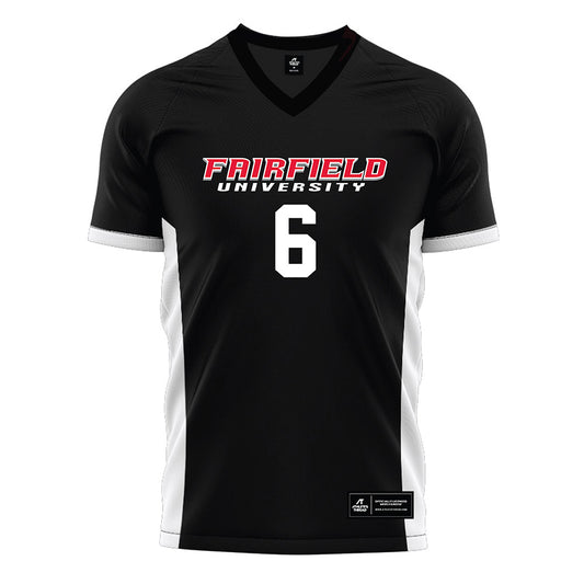 Fairfield - NCAA Men's Soccer : Daunte Tulloch - Black Soccer Jersey