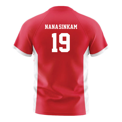 Fairfield - NCAA Men's Soccer : Marques Nana-Sinkam - Red Soccer Jersey-1