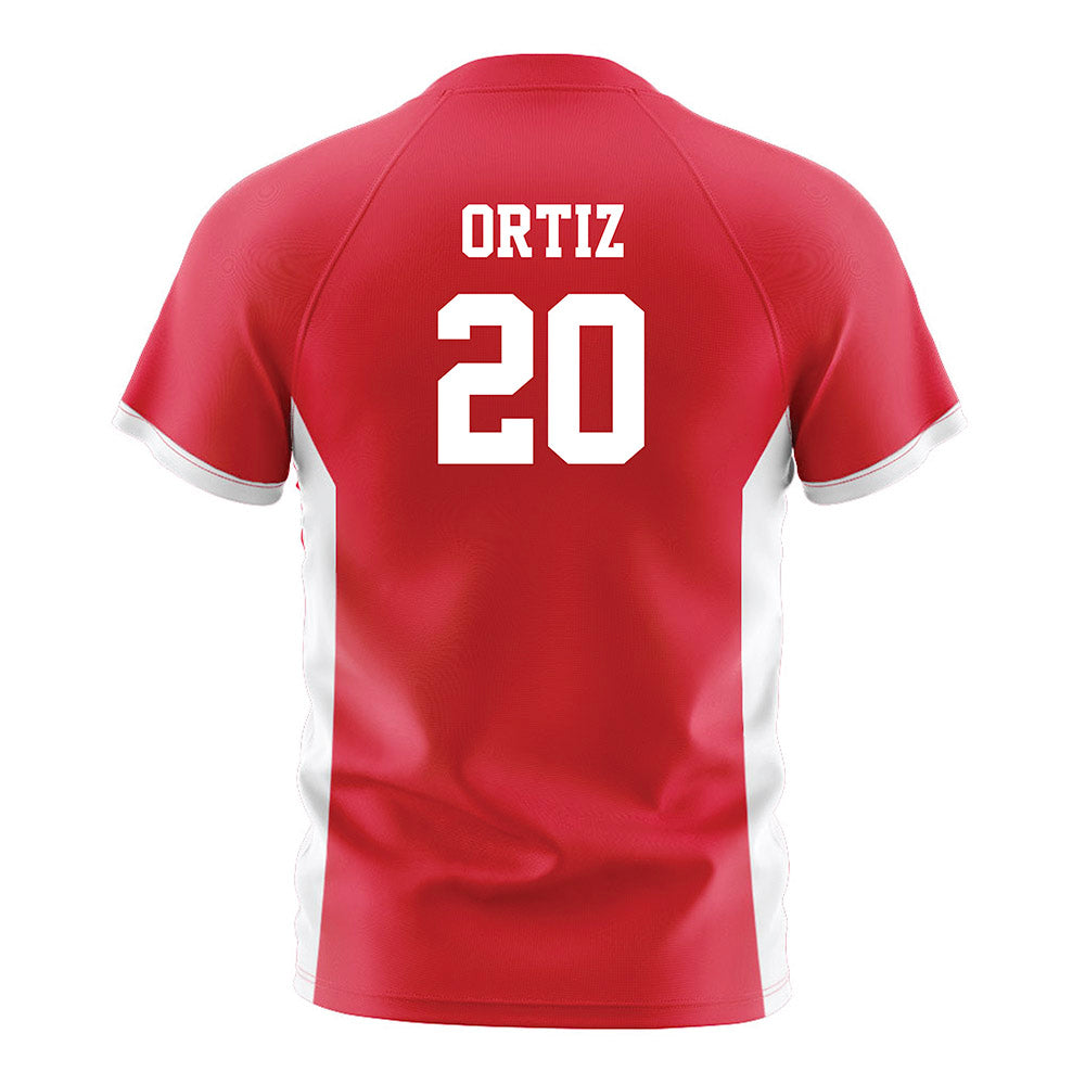 Fairfield - NCAA Men's Soccer : Cristian Ortiz - Red Soccer Jersey-1