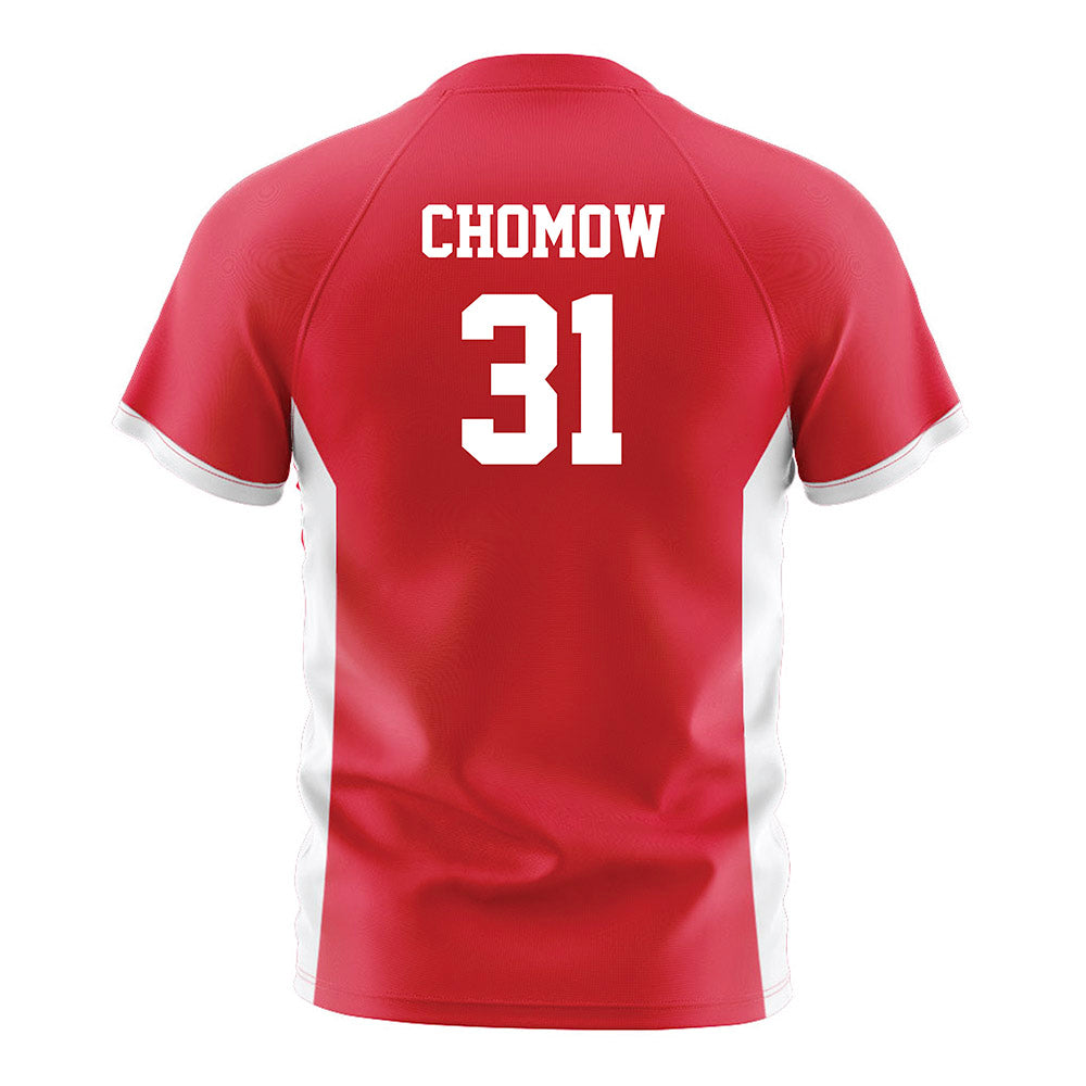 Fairfield - NCAA Men's Soccer : Evan Chomow - Red Soccer Jersey-1
