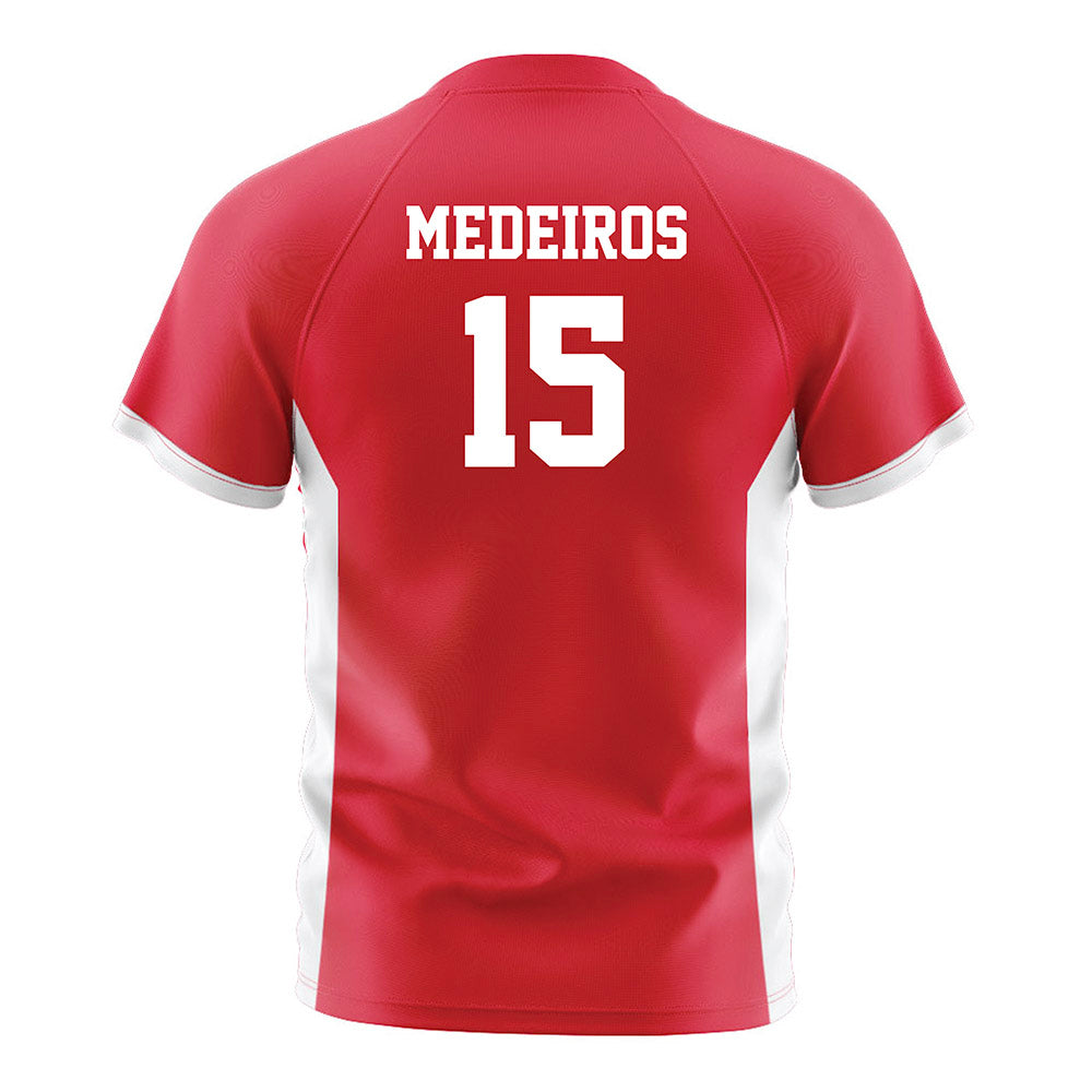 Fairfield - NCAA Men's Soccer : Dylan Medeiros - Red Soccer Jersey-1