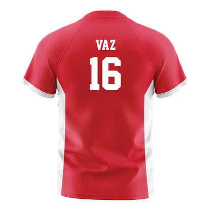 Fairfield - NCAA Men's Soccer : Alex Vaz - Red Soccer Jersey-1