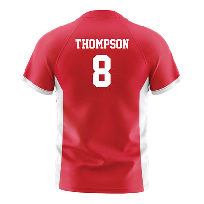 Fairfield - NCAA Men's Soccer : Drew Thompson - Red Soccer Jersey-1
