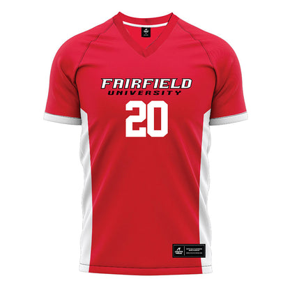 Fairfield - NCAA Men's Soccer : Cristian Ortiz - Red Soccer Jersey-0
