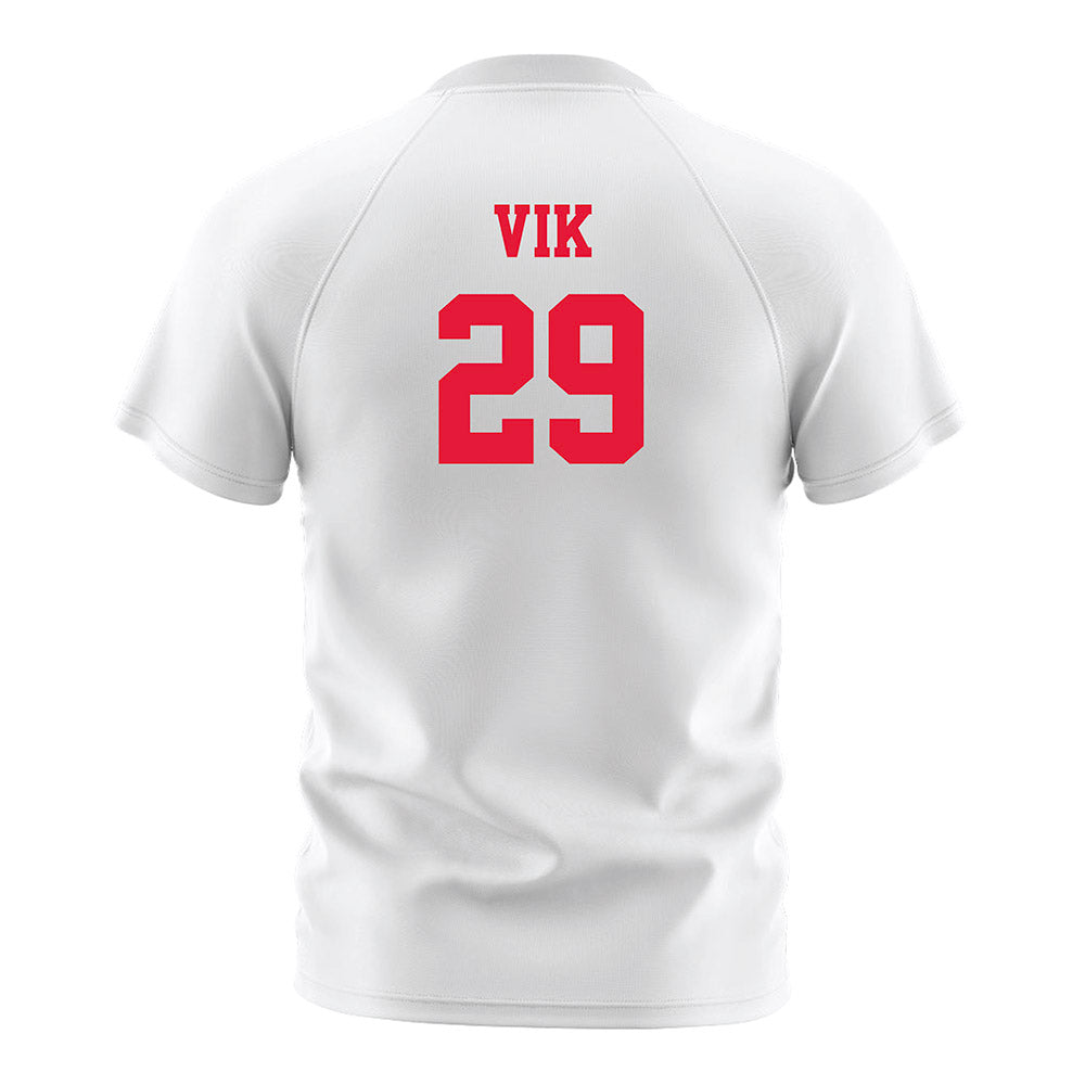Fairfield - NCAA Men's Soccer : Audun Engen Vik - White Soccer Jersey-1