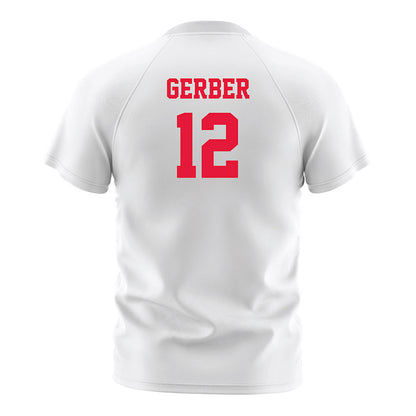 Fairfield - NCAA Men's Soccer : Cameron Gerber - White Soccer Jersey-1