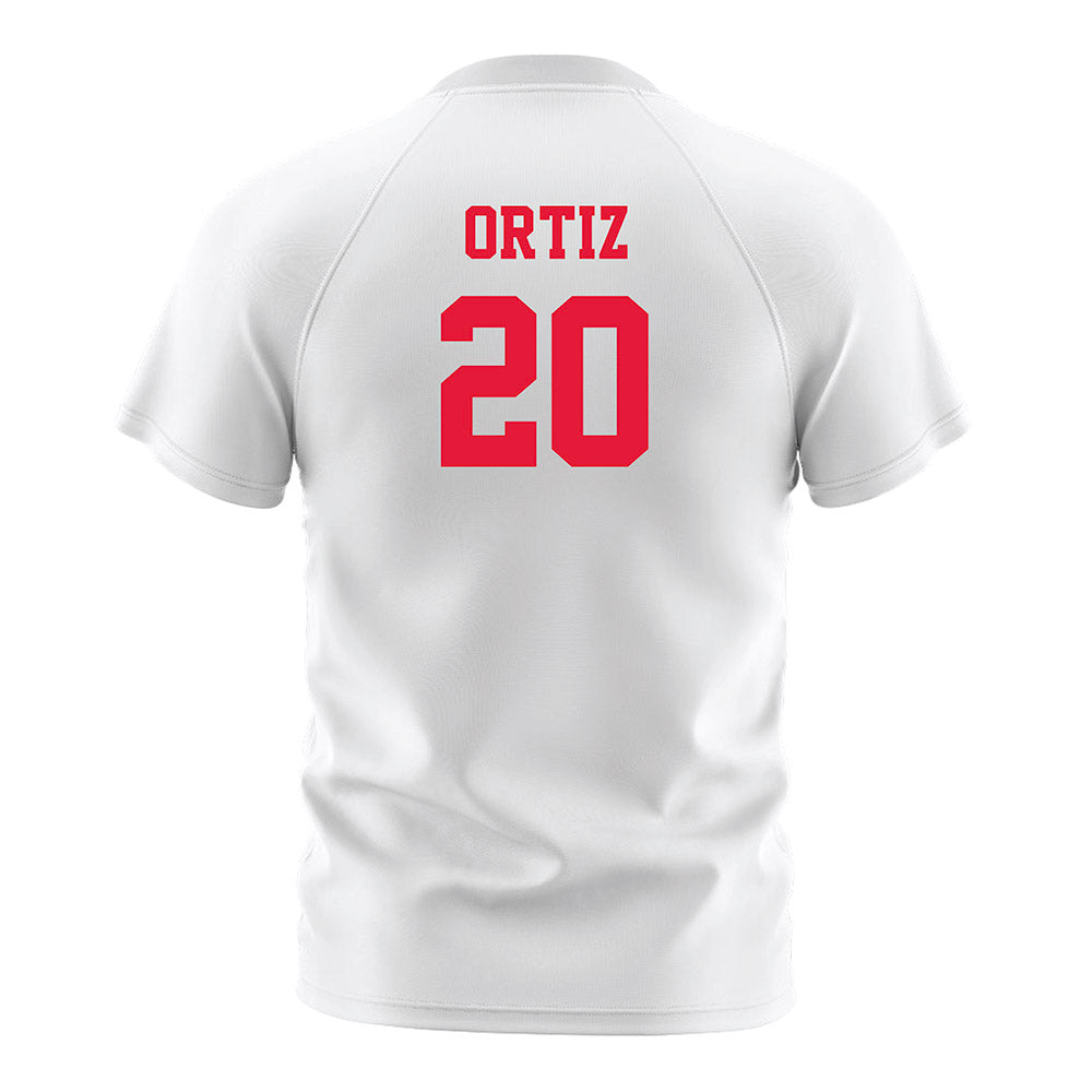 Fairfield - NCAA Men's Soccer : Cristian Ortiz - White Soccer Jersey-1