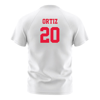 Fairfield - NCAA Men's Soccer : Cristian Ortiz - White Soccer Jersey-1