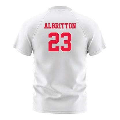 Fairfield - NCAA Men's Soccer : Sean Albritton - White Soccer Jersey-1