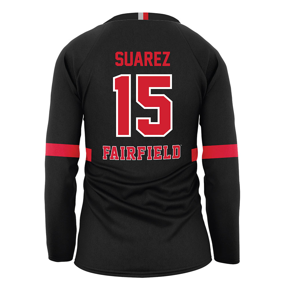 Fairfield - NCAA Women's Volleyball : Daniella Suarez - Black Volleyball Jersey-1