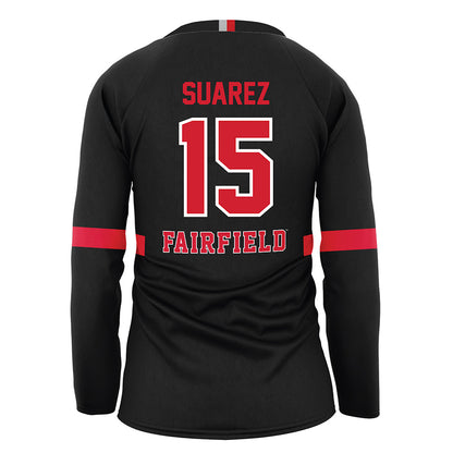 Fairfield - NCAA Women's Volleyball : Daniella Suarez - Black Volleyball Jersey-1