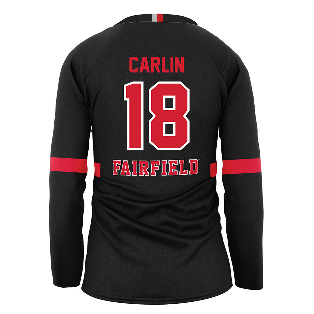 Fairfield - NCAA Women's Volleyball : Natalie Carlin - Black Volleyball Jersey-1