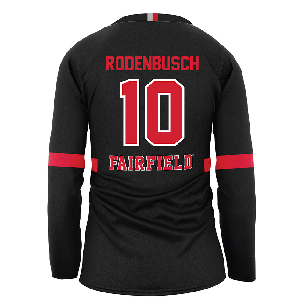 Fairfield - NCAA Women's Volleyball : Svenja Rodenbusch - Black Volleyball Jersey