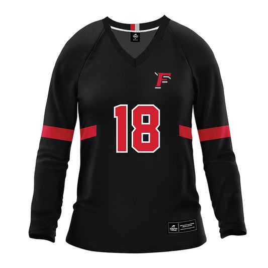 Fairfield - NCAA Women's Volleyball : Natalie Carlin - Black Volleyball Jersey-0