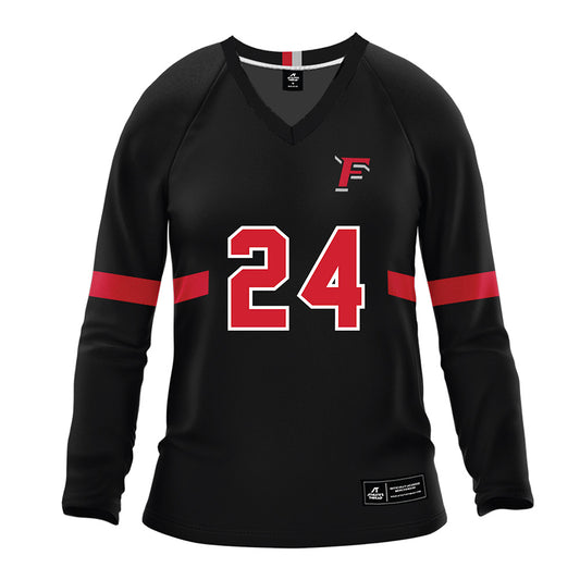 Fairfield - NCAA Women's Volleyball : Ella Paniagua - Black Volleyball Jersey-0