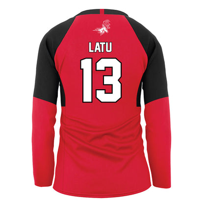 Fairfield - NCAA Women's Volleyball : Haililani Latu - Red Volleyball Jersey-1