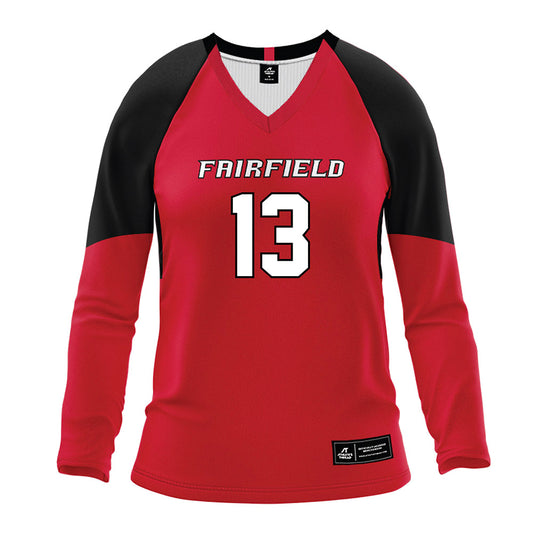 Fairfield - NCAA Women's Volleyball : Haililani Latu - Red Volleyball Jersey-0