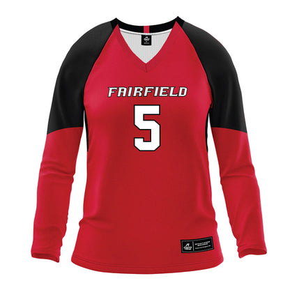 Fairfield - NCAA Women's Volleyball : Delaney Moon - Red Volleyball Jersey