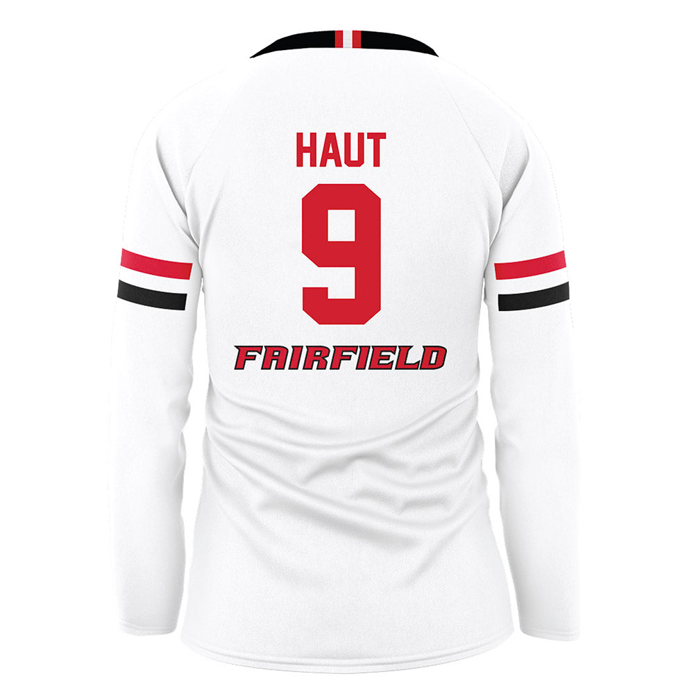 Fairfield - NCAA Women's Volleyball : Mikayla Haut - White Volleyball Jersey