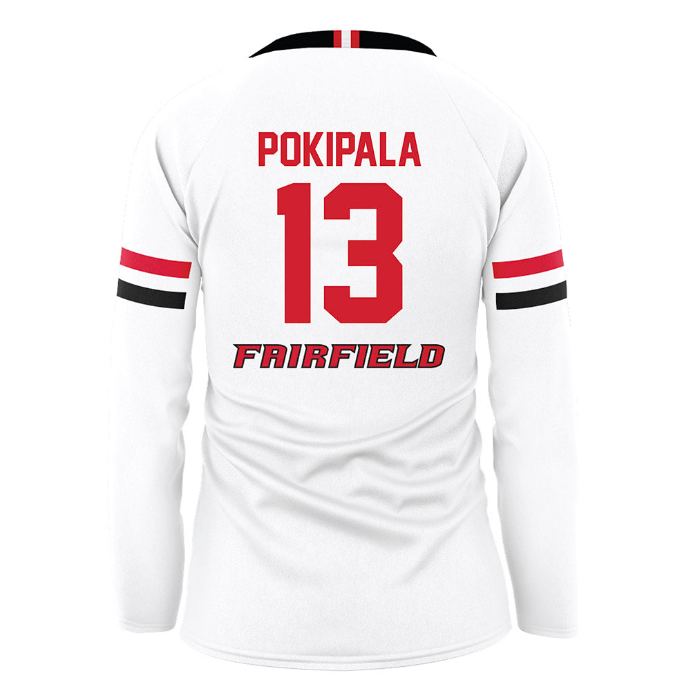 Fairfield - NCAA Women's Volleyball : Haililani Pokipala - White Volleyball Jersey-1