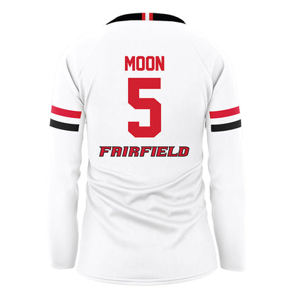 Fairfield - NCAA Women's Volleyball : Delaney Moon - White Volleyball Jersey