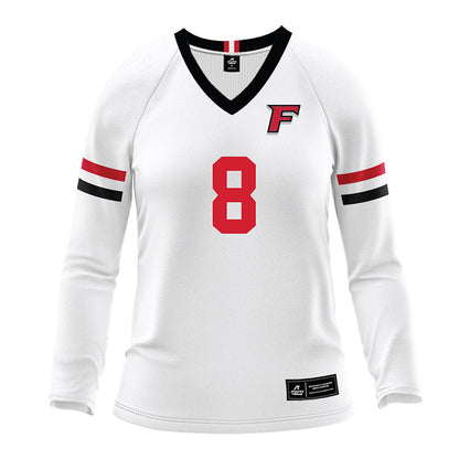 Fairfield - NCAA Women's Volleyball : Katelyn Cook - White Volleyball Jersey