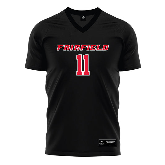 Fairfield - NCAA Women's Soccer : Ashley McMahon - Black Soccer Jersey-0
