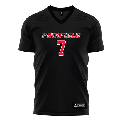 Fairfield - NCAA Women's Soccer : Ella Pisani - Black Soccer Jersey-0
