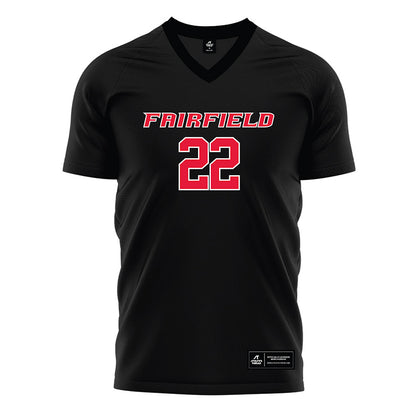 Fairfield - NCAA Women's Soccer : Hanah Silva - Black Soccer Jersey-0
