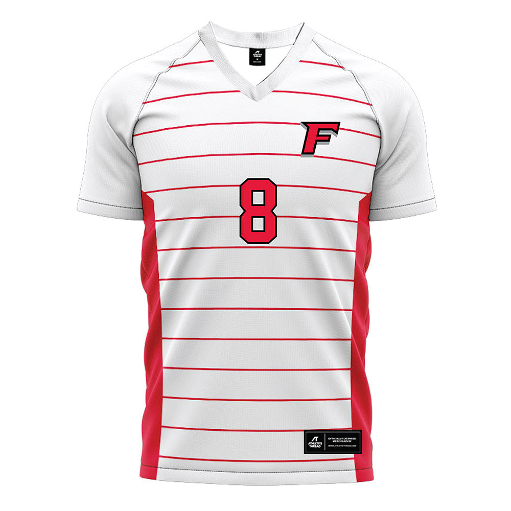Fairfield - NCAA Women's Soccer : Amelie Stewart - White Soccer Jersey-0