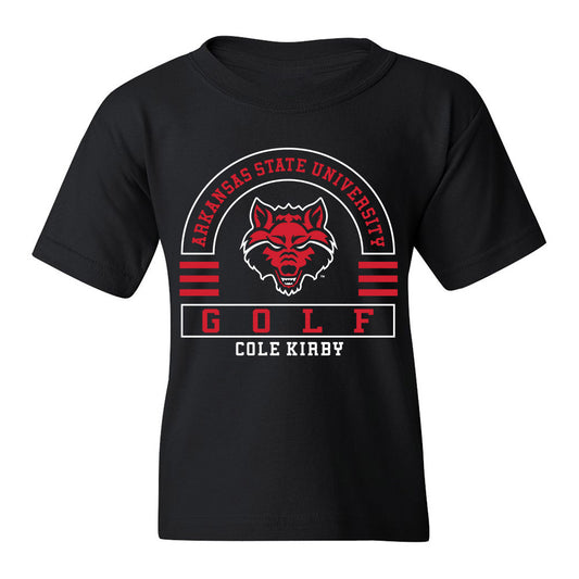 Arkansas State - NCAA Men's Golf : Cole Kirby - Youth T-Shirt