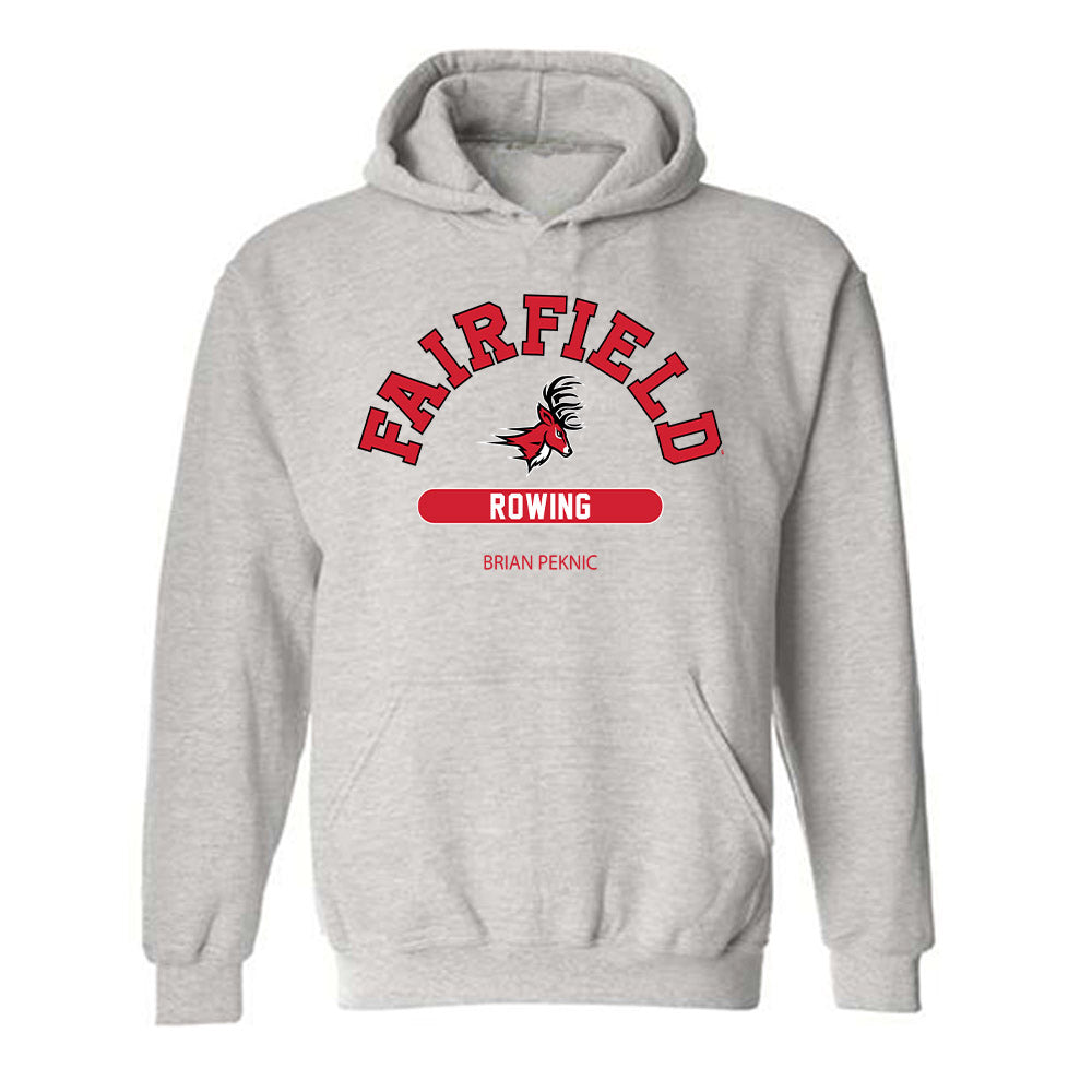 Fairfield - NCAA Men's Rowing : Brian Peknic - Classic Fashion Shersey Hooded Sweatshirt