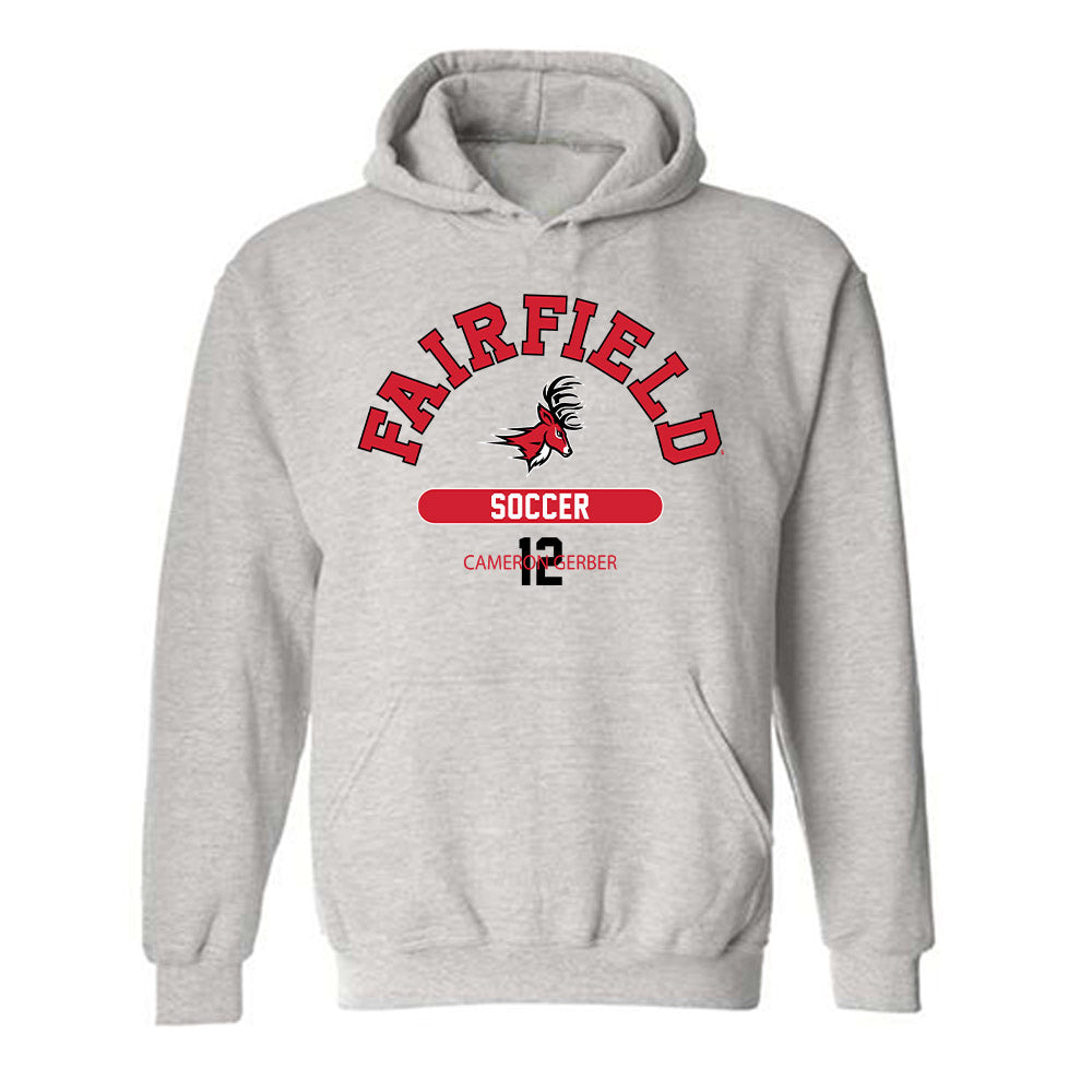 Fairfield - NCAA Men's Soccer : Cameron Gerber - Classic Fashion Shersey Hooded Sweatshirt-0