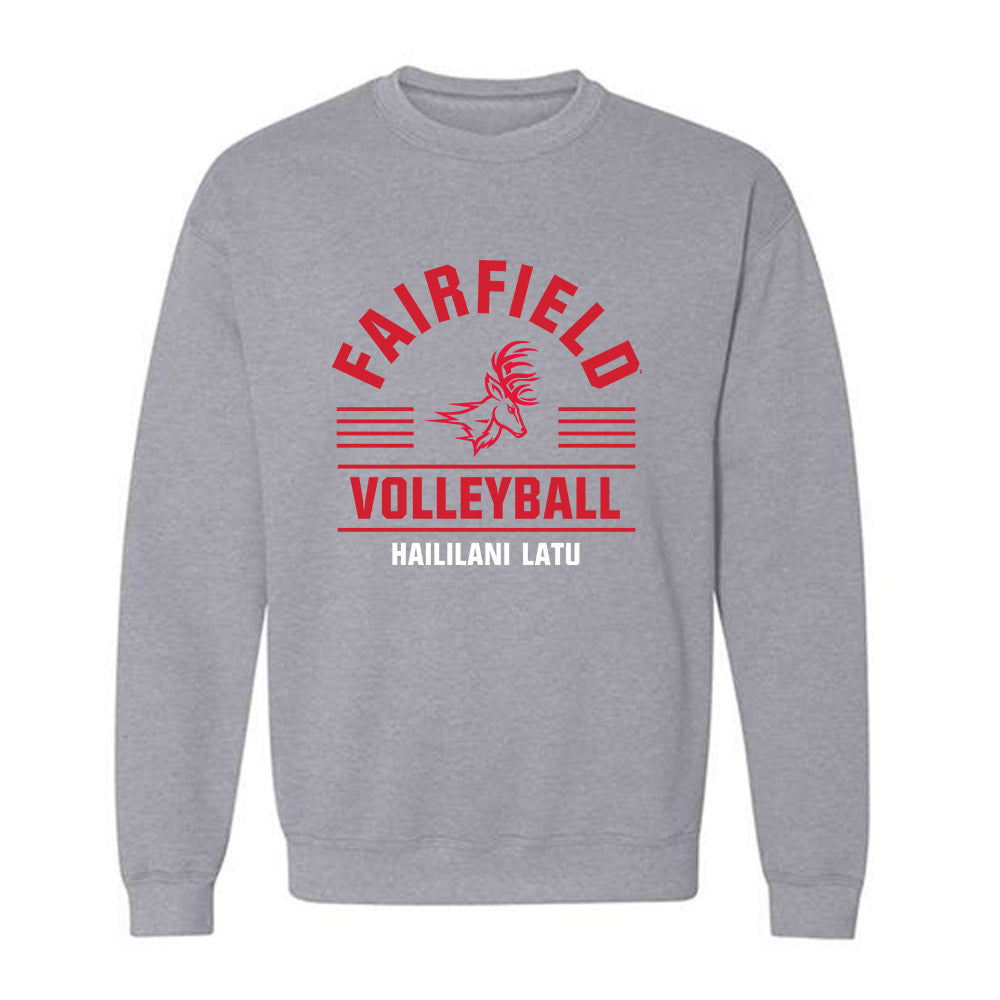 Fairfield - NCAA Women's Volleyball : Haililani Latu - Classic Fashion Shersey Crewneck Sweatshirt-0