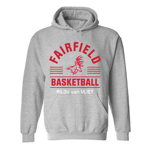 Fairfield - NCAA Women's Basketball : Milou van Vliet - Classic Fashion Shersey Hooded Sweatshirt-0