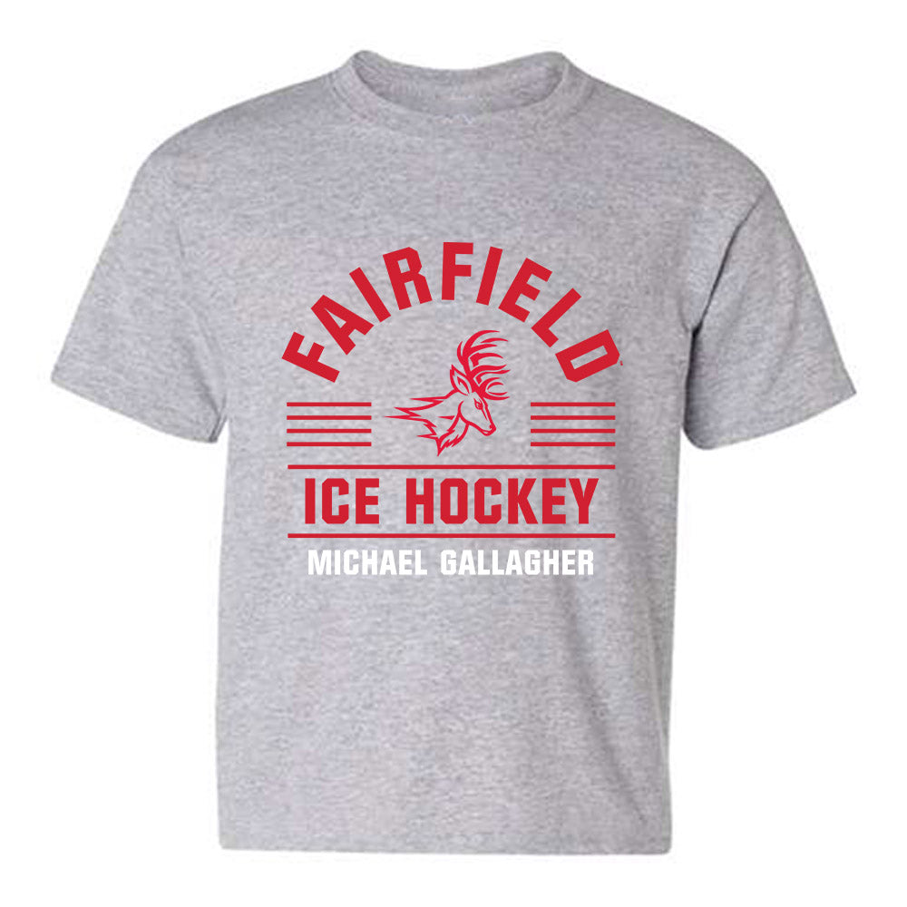 Fairfield - NCAA Men's Ice Hockey : Michael Gallagher - Classic Fashion Shersey Youth T-Shirt-0