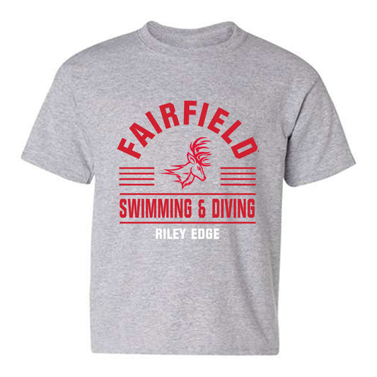 Fairfield - NCAA Women's Swimming & Diving : Riley Edge - Classic Fashion Shersey Youth T-Shirt-0